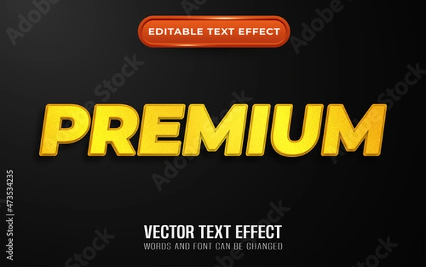 Obraz Premium editable text effect