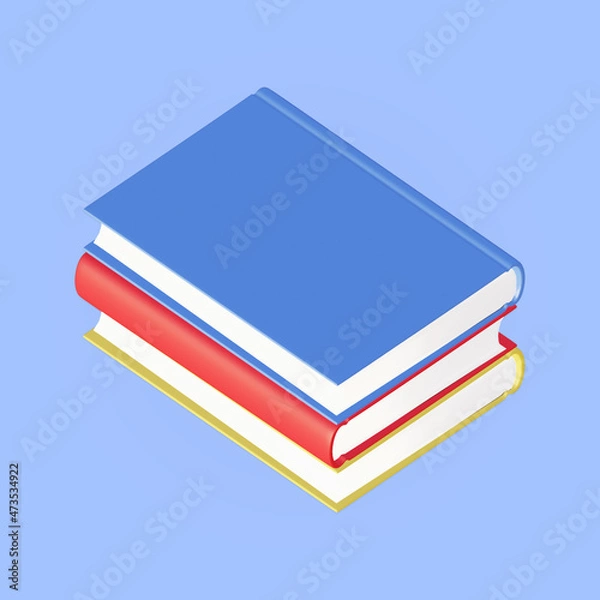 Obraz book 3d rendering illustration