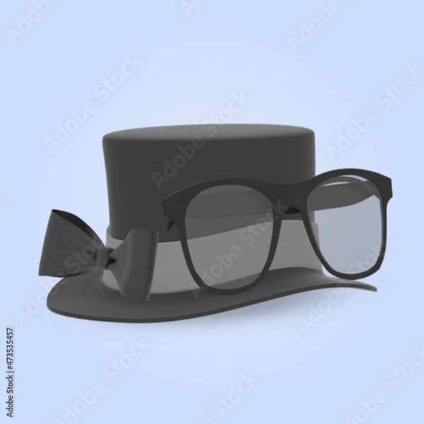 Obraz father day concept 3d rendering illustration