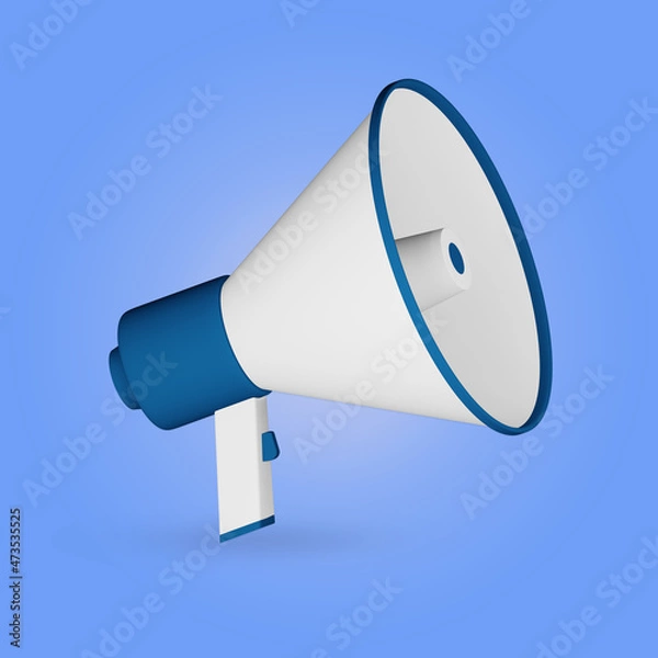 Obraz megaphone 3d rendering illustration