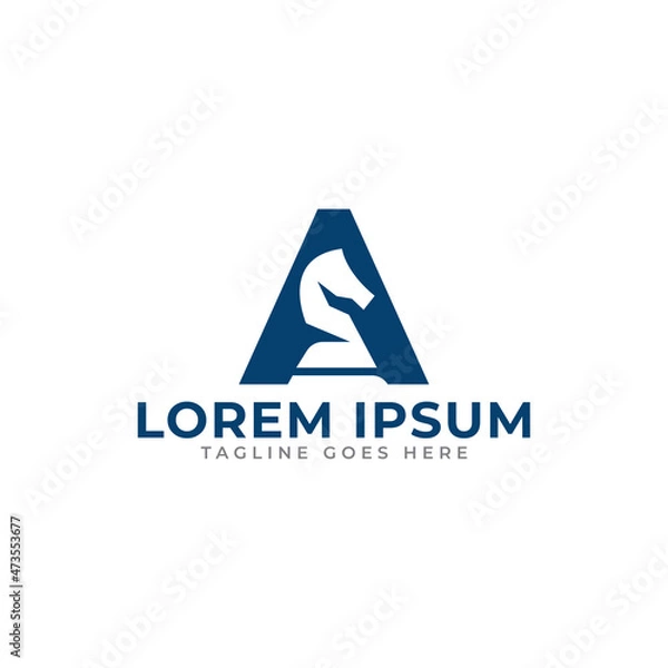 Fototapeta strategy logo letter mark A template for financial, advisor, corporate business and company