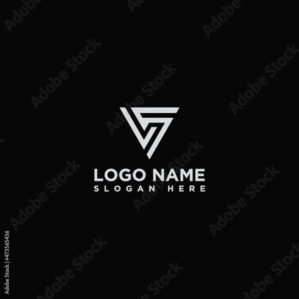 Fototapeta L S TRIANGLE LOGO DESIGN
