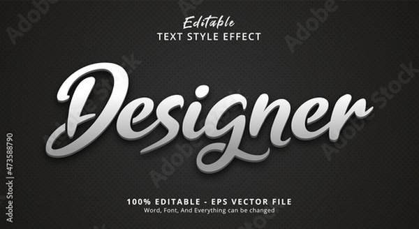 Fototapeta Editable text effect, Designer text effect template