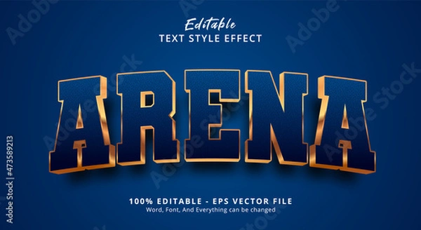 Obraz Editable text effect, Arena text effect template