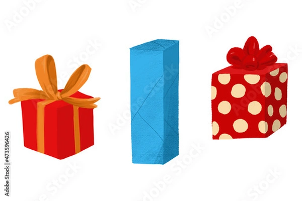 Obraz gift boxes isolated on white background