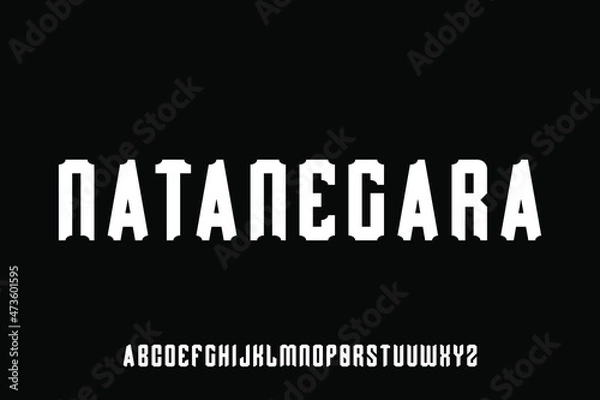 Fototapeta alphabet font vector set
