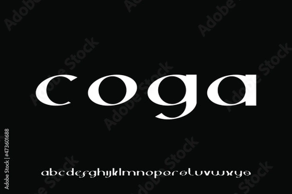 Fototapeta alphabet font vector set