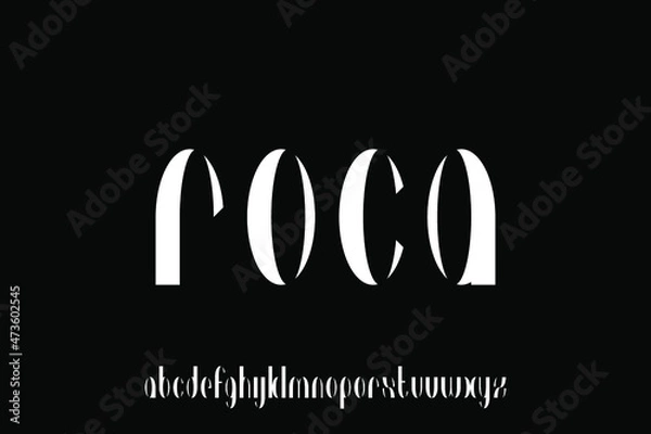 Fototapeta alphabet font vector set