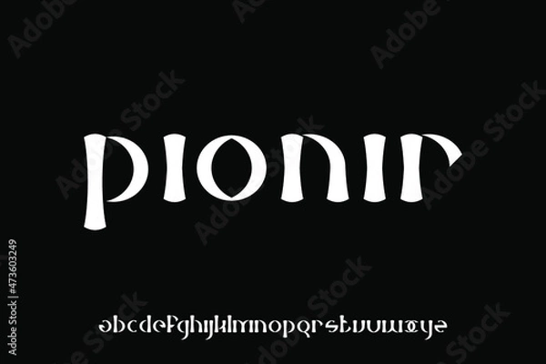 Fototapeta alphabet font vector set