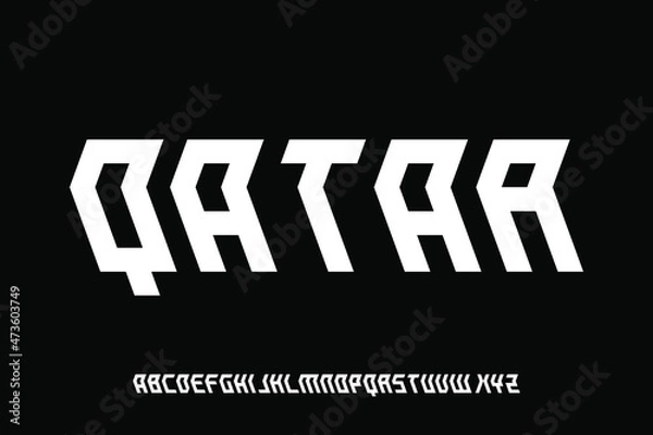 Fototapeta alphabet font vector set