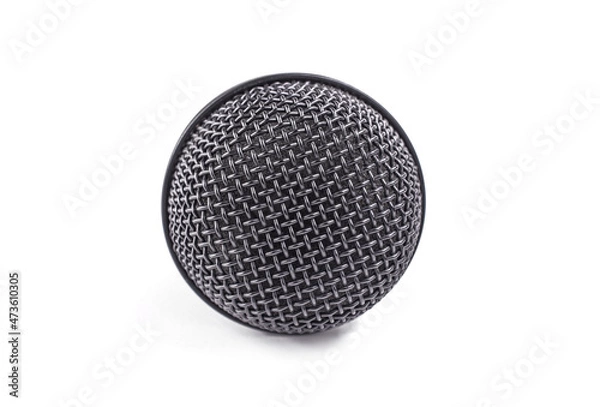 Fototapeta microphone on a white background