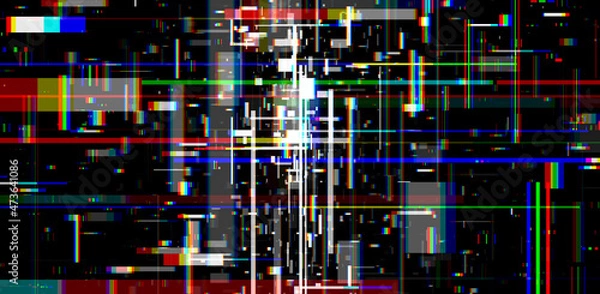 Fototapeta Abstract glitch background digital abstract colors