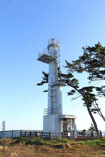 Fototapeta 岩井崎灯台。　宮城県気仙沼市。
