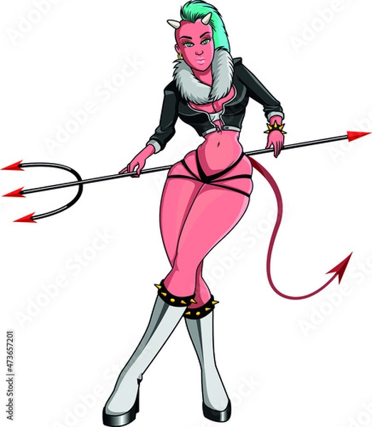 Obraz Devil punk rocker from hell
