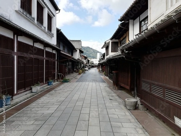 Fototapeta 竹原市の町並み保存地区