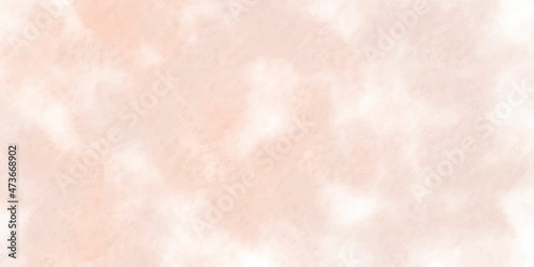 Fototapeta pink watercolor painted paper texture background, light background. Abstract design watercolor picture painting illustration background