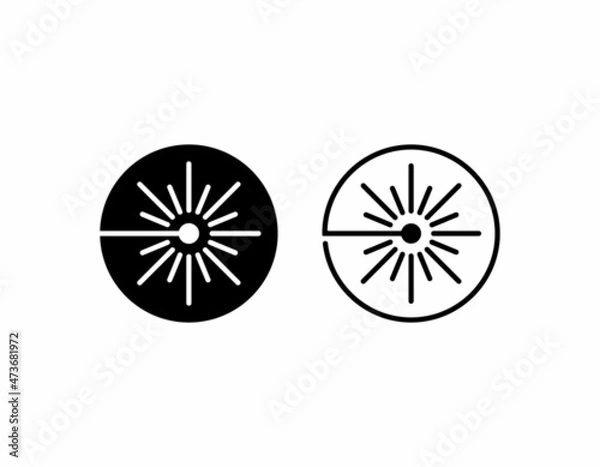 Obraz laser beam vector icon