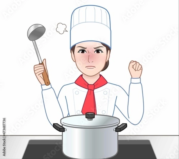 Fototapeta コックの女性