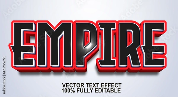 Obraz empire vector text effect