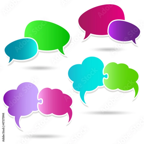 Obraz Speech Bubbles - banners 