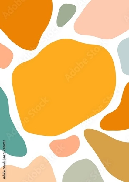 Fototapeta Spotted abstract background for your poster, packaging, cards, website and banners. Abstract light colors illustration. Yellow package background.