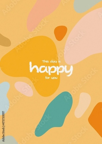 Fototapeta Spotted abstract background for your poster, packaging, cards, website and banners. Abstract light colors illustration. Yellow package background.