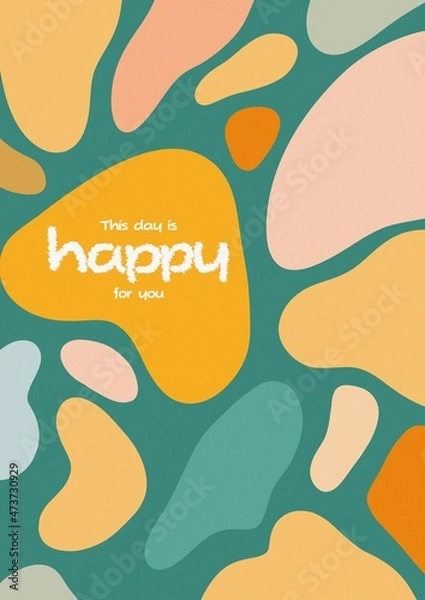 Fototapeta Spotted abstract background for your poster, packaging, cards, website and banners. Abstract light colors illustration. Yellow package background.