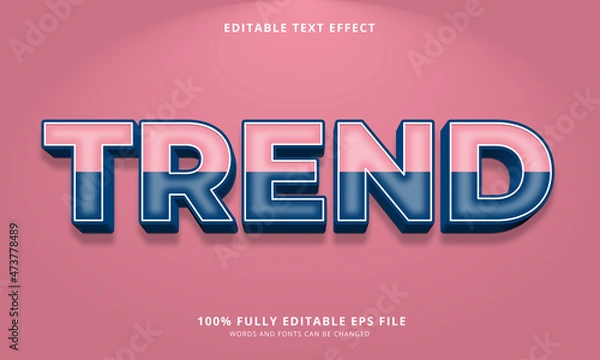 Obraz Trend text style - Editable text effect