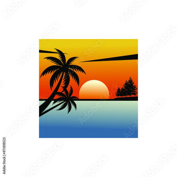 Obraz logo illustration scenery