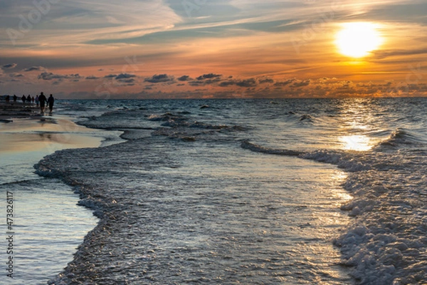 Obraz Władysławowo - spacery zachód słońca