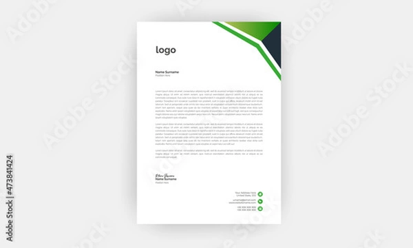 Fototapeta Business style letter head templates.