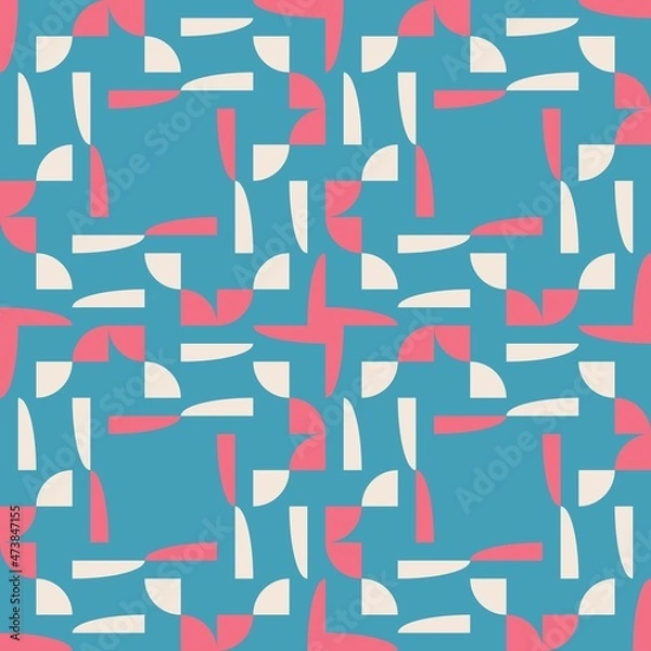Fototapeta Simple abstract seamless pattern - accent for any surfaces.