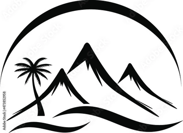 Obraz mountain logo