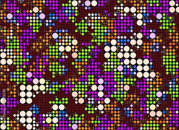 Obraz modern design background from different color dots
