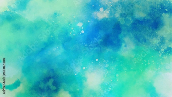 Fototapeta 抽象　青と水色