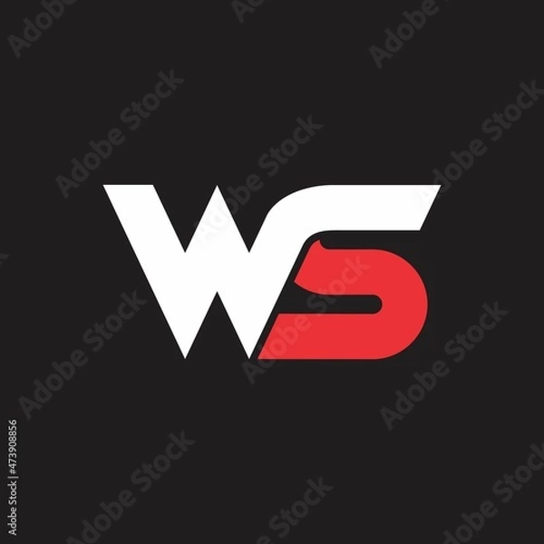 Obraz ws logo design simple and clean