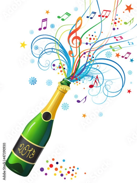 Obraz bottle of champagne0-03