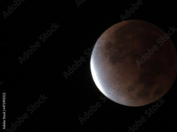 Fototapeta November 2021 Frosty Moon Eclipse