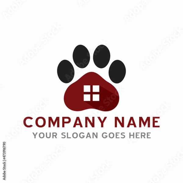 Fototapeta pets care logo , veterinary logo