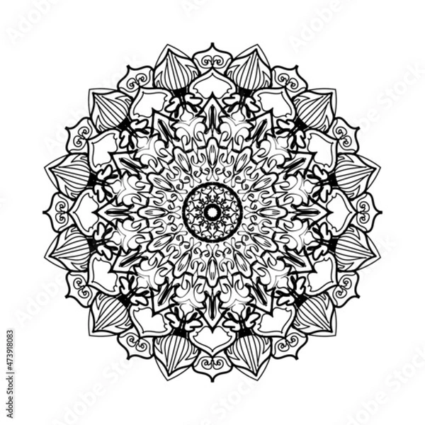 Fototapeta Circular pattern mandala art decoration elements