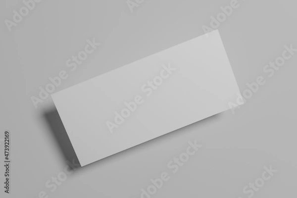 Obraz Blank invitation card, email signature, ticket, envelope paper mockup