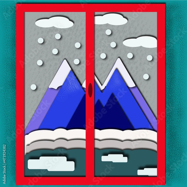 Obraz winter illustrations