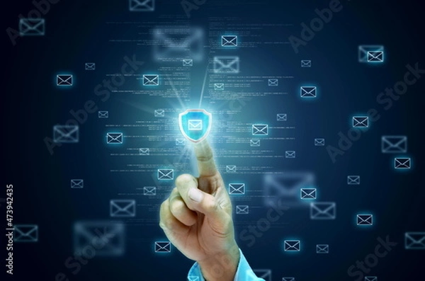 Fototapeta Internet email security
