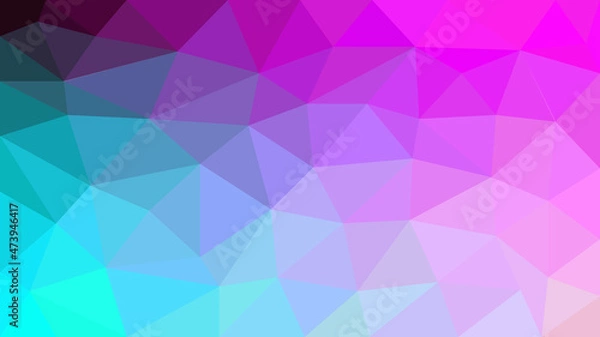 Obraz Colorful polygonal shape background design. Abstract