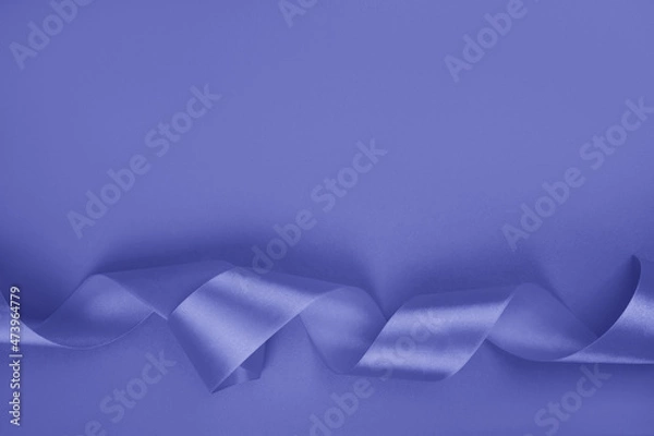 Obraz Curly violet ribbon background