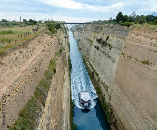Obraz Narrow Corinth Canal in Greece
