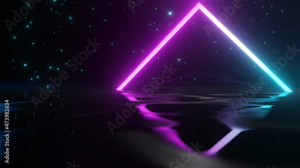 Obraz neon background concept neon light grunge