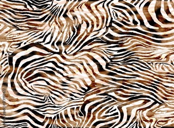 Obraz Seamless zebra texture, tiger fur, animal print