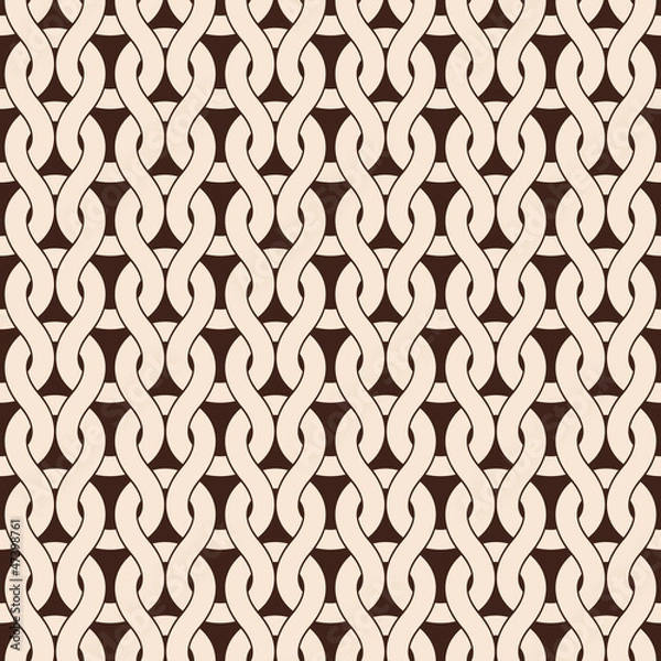 Obraz Knitted seamless pattern in natural color