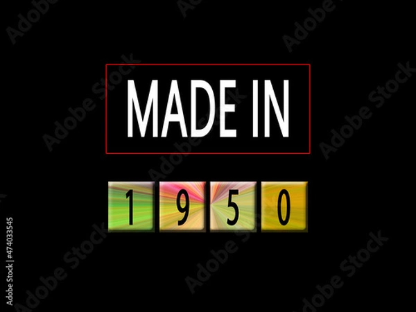 Obraz Made in 1950